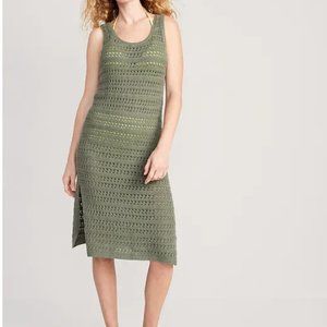 Old Navy Olive Crochet Dress - Small with Tags